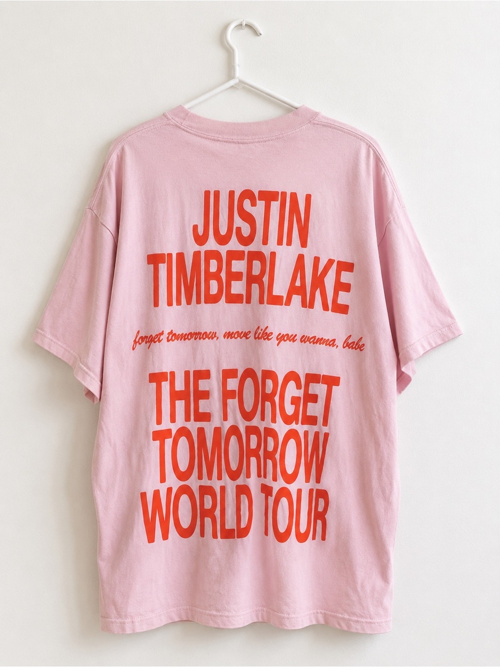 Justin Timberlake Tour XL T‑Shirt - The Forget Tomorrow World Tour